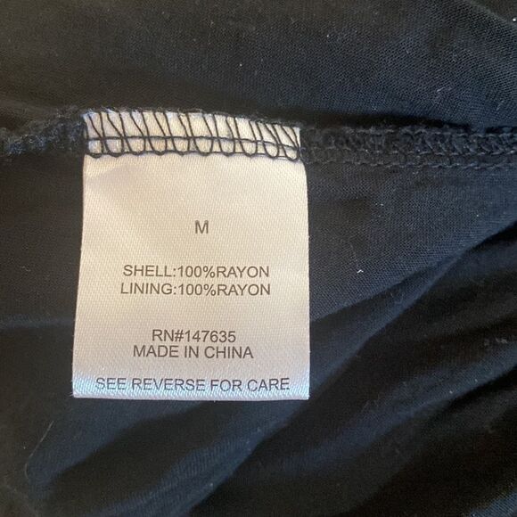 Romeo & Juliet couture M summer dress with racer back sleeveless black - Picture 6 of 6